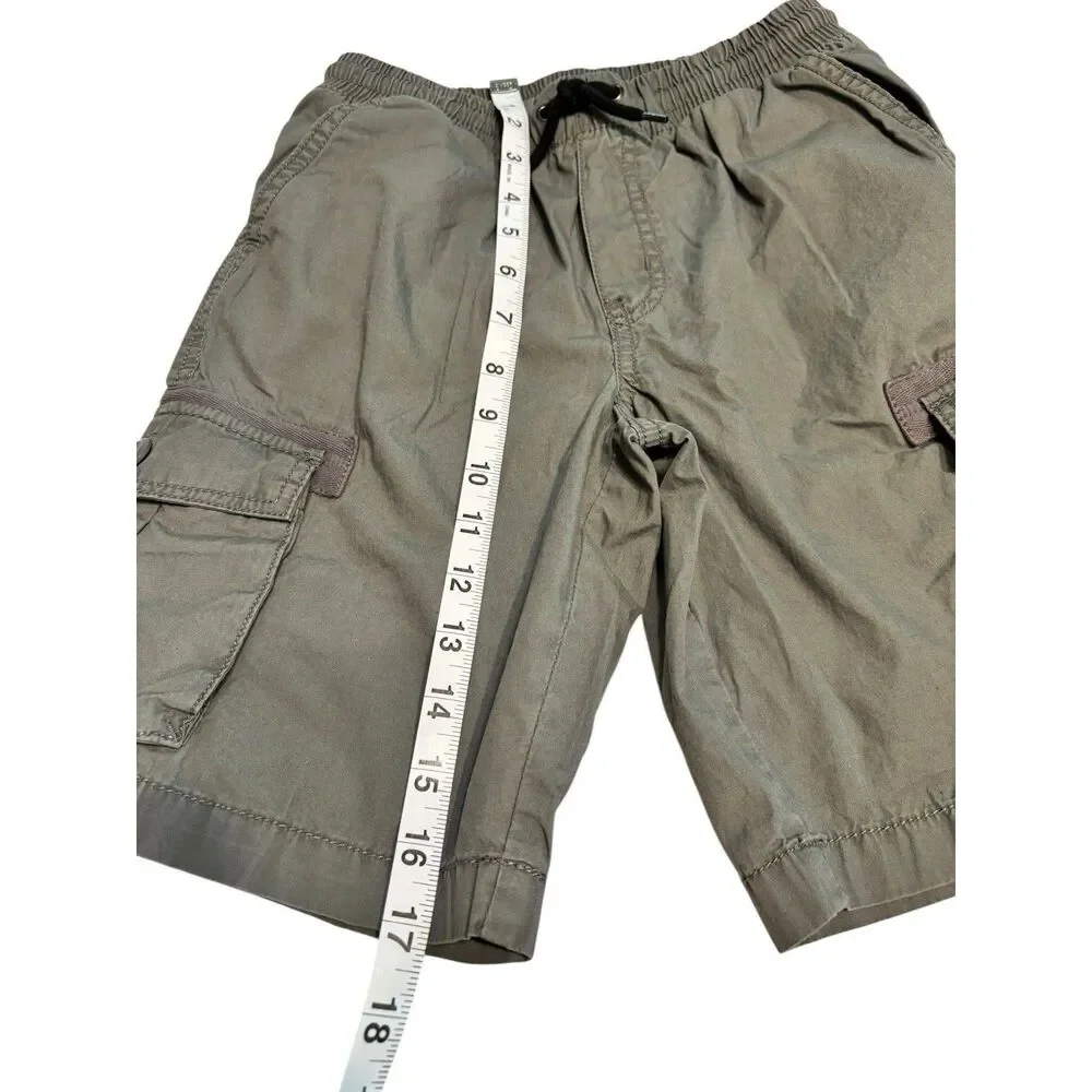 Crazy 8 Boys Cargo Shorts Gray Sizes 8 100% Cotton